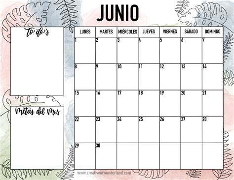 El Calendario De Junio CALENDARIO JUNIO 2023 - 2024 : EL CALENDARIO JUNIO 2023 - 2024 PARA  IMPRIMIR GRATIS - MES Y ANO AGENDA